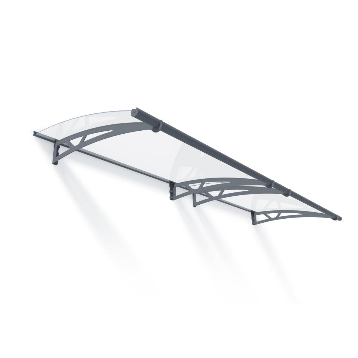 Altair Door Awning 5 x 3 ft. Grey Panel | Palram-Canopia-Delightful Yard