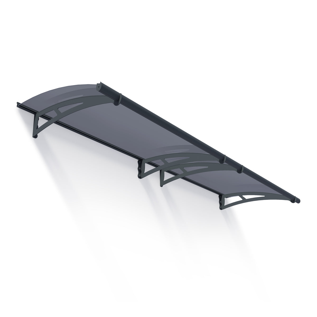 Aquila Door Awning 5 x 3 ft. Grey Panel | Palram-Canopia-Delightful Yard
