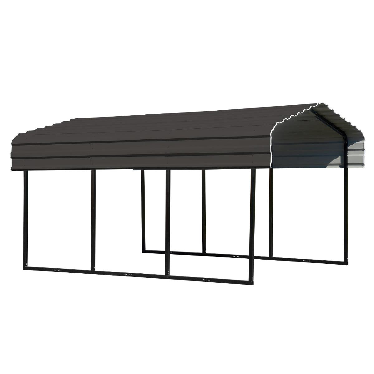Arrow Steel Carport Canopy 10 x 15 x 7 ft.-Delightful Yard