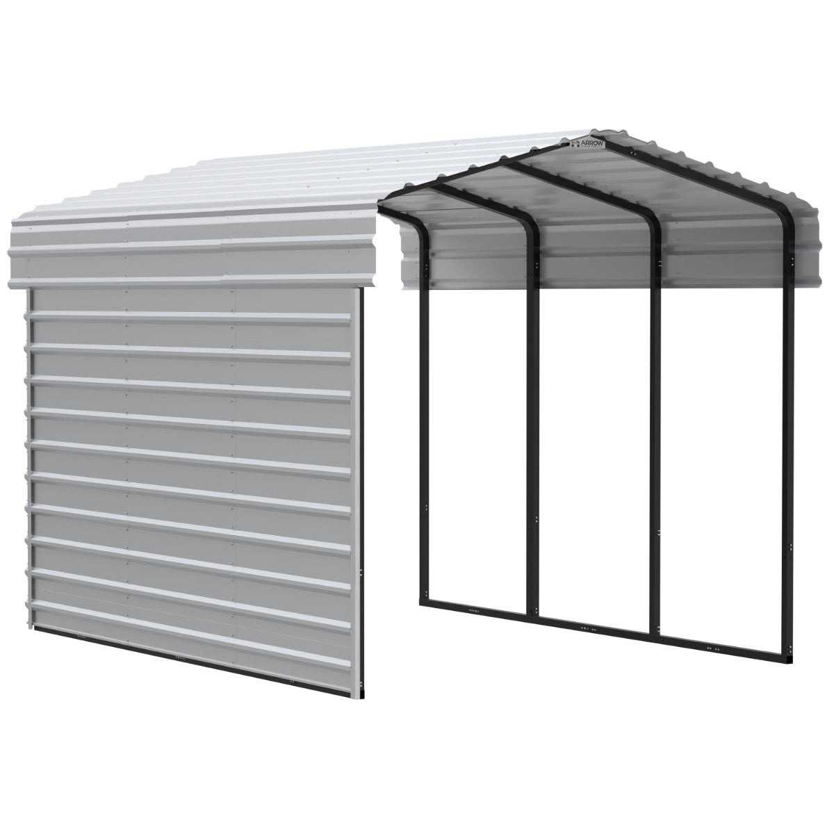 Arrow Steel Carport Canopy 10 x 15 x 9 ft.-Delightful Yard