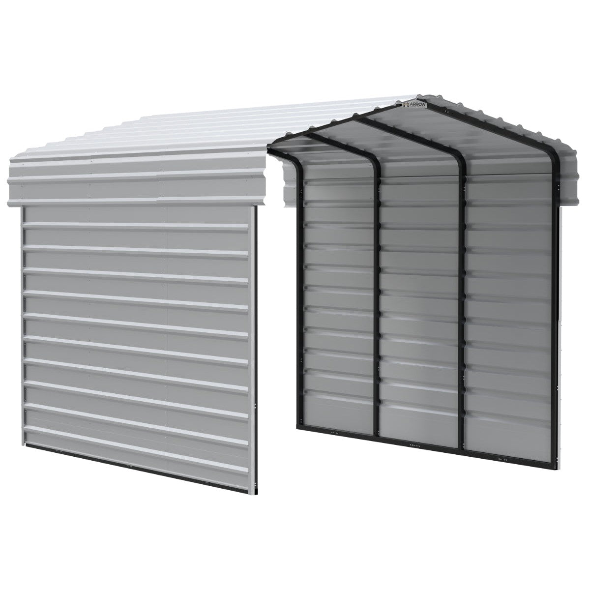 Arrow Steel Carport Canopy 10 x 15 x 9 ft.-Delightful Yard
