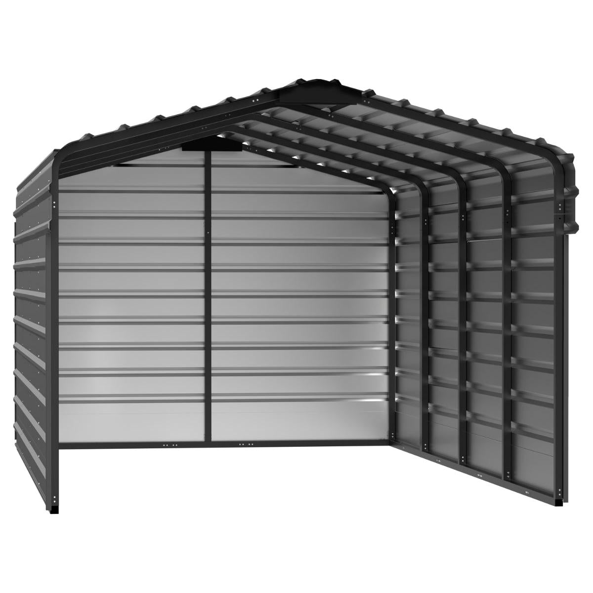 Arrow Steel Carport Canopy 10 x 20 x 7 ft.-Delightful Yard