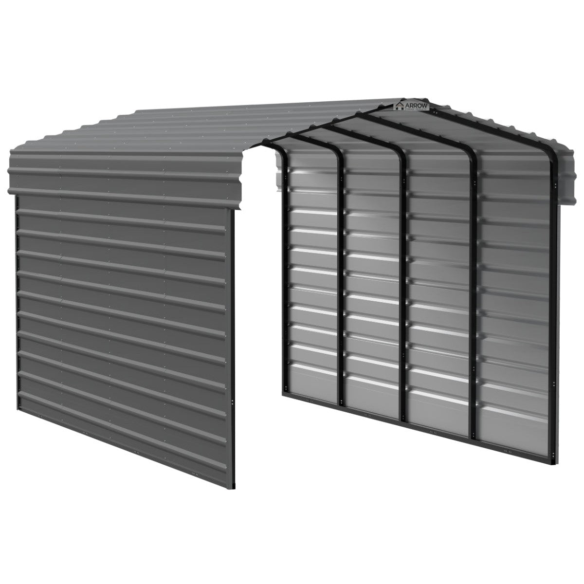Arrow Steel Carport Canopy 10 x 20 x 9 ft.-Delightful Yard