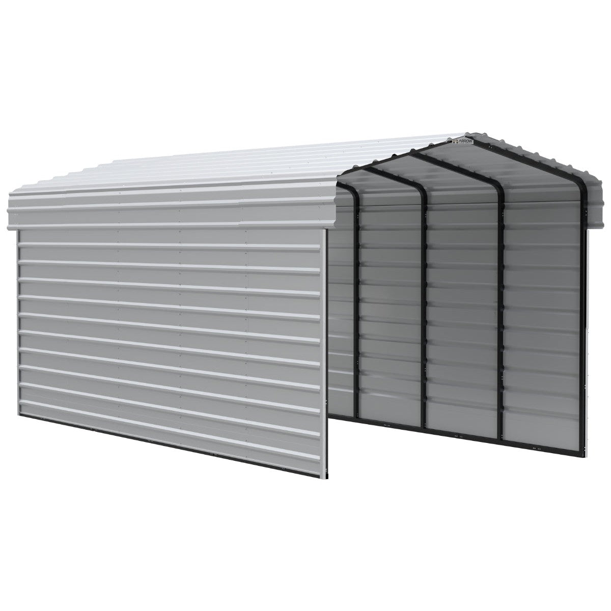 Arrow Steel Carport Canopy 10 x 24 x 9 ft.-Delightful Yard