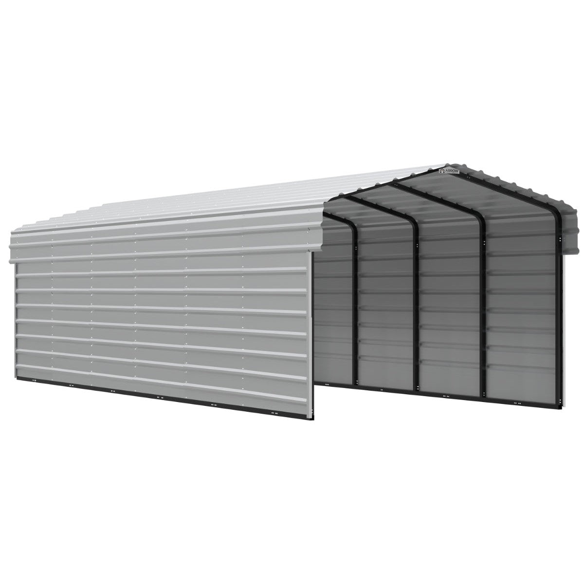 Arrow Steel Carport Canopy 10 x 29 x 7 ft.-Delightful Yard