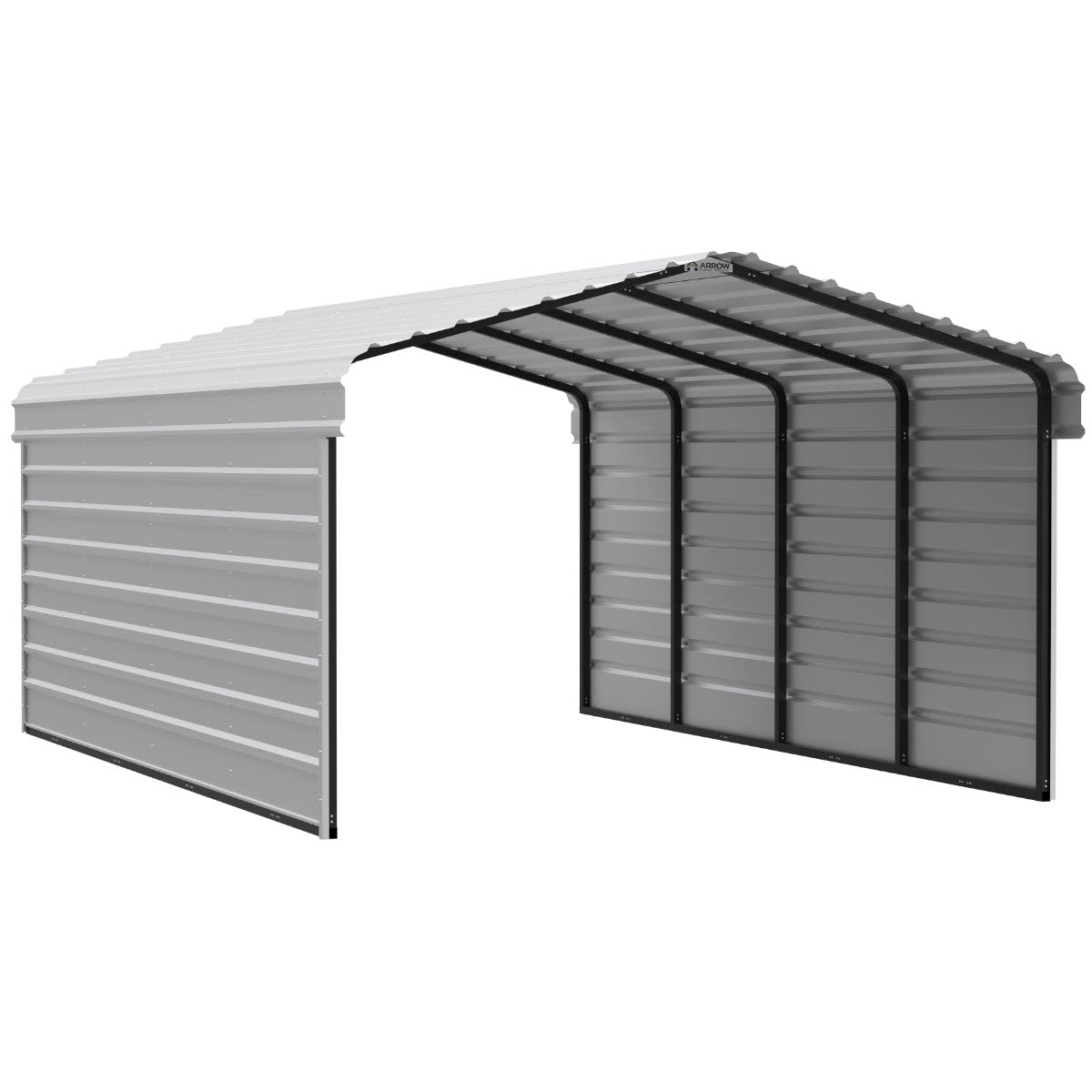 Arrow Steel Carport Canopy 12 x 20 x 7 ft.-Delightful Yard