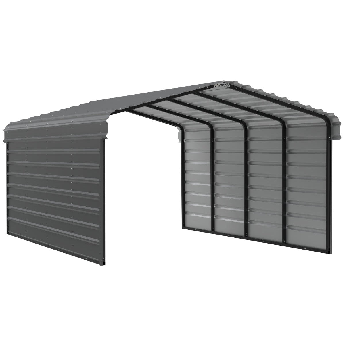 Arrow Steel Carport Canopy 12 x 20 x 7 ft.-Delightful Yard