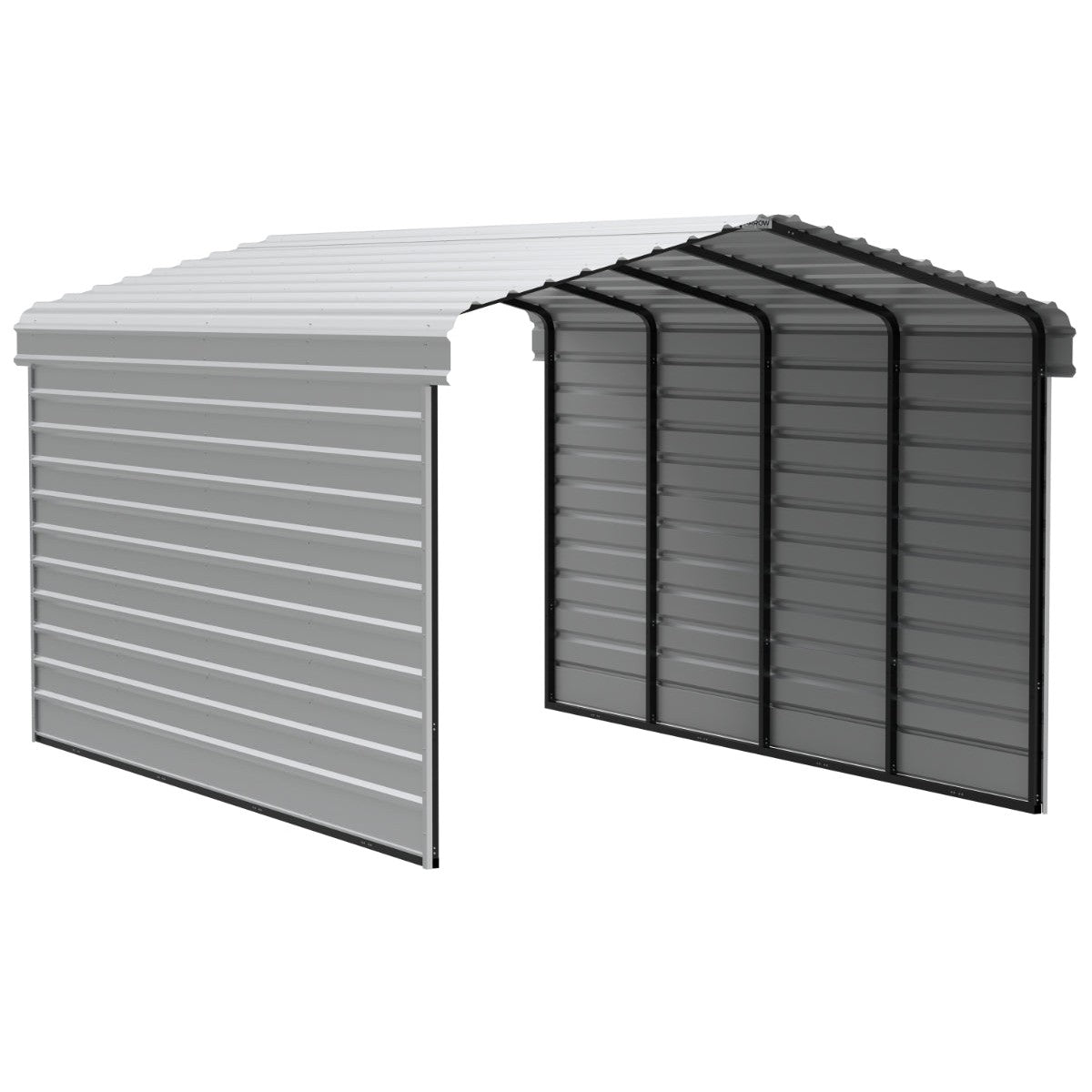 Arrow Steel Carport Canopy 12 x 20 x 9 ft.-Delightful Yard