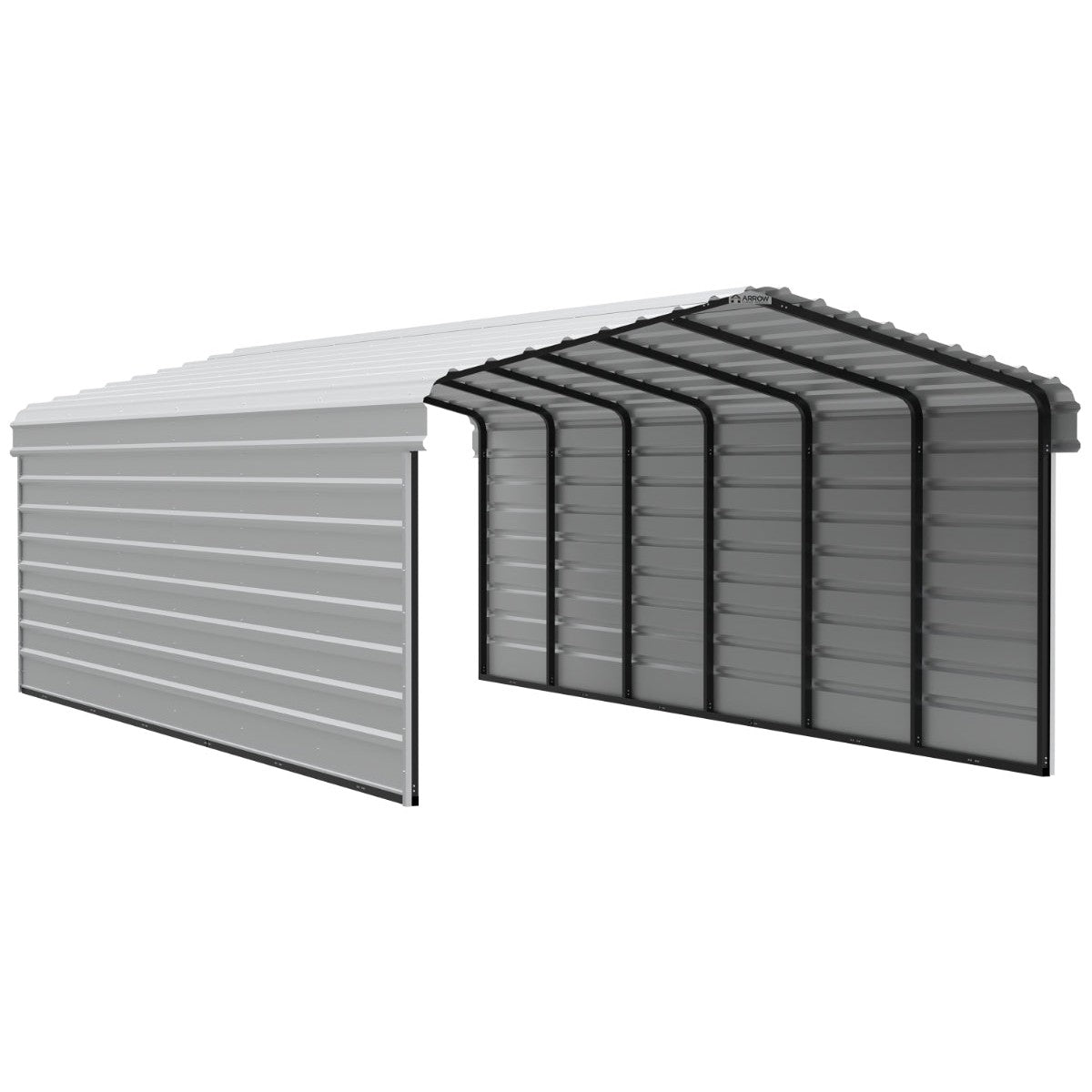 Arrow Steel Carport Canopy 12 x 29 x 7 ft.-Delightful Yard