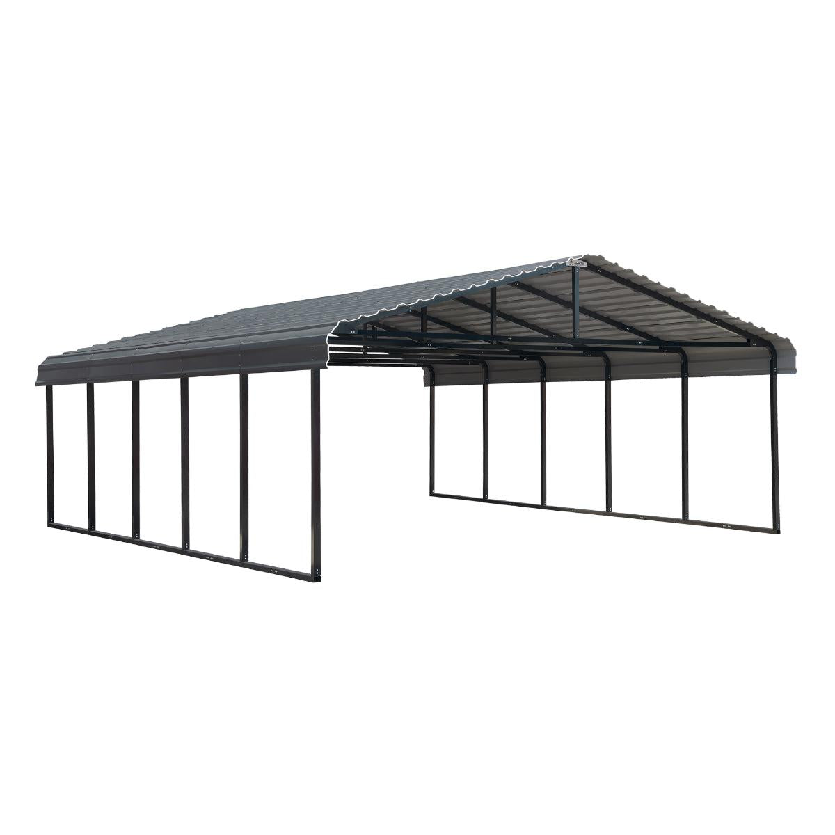 Arrow Steel Carport Canopy 20 x 24 x 7 ft.-Delightful Yard