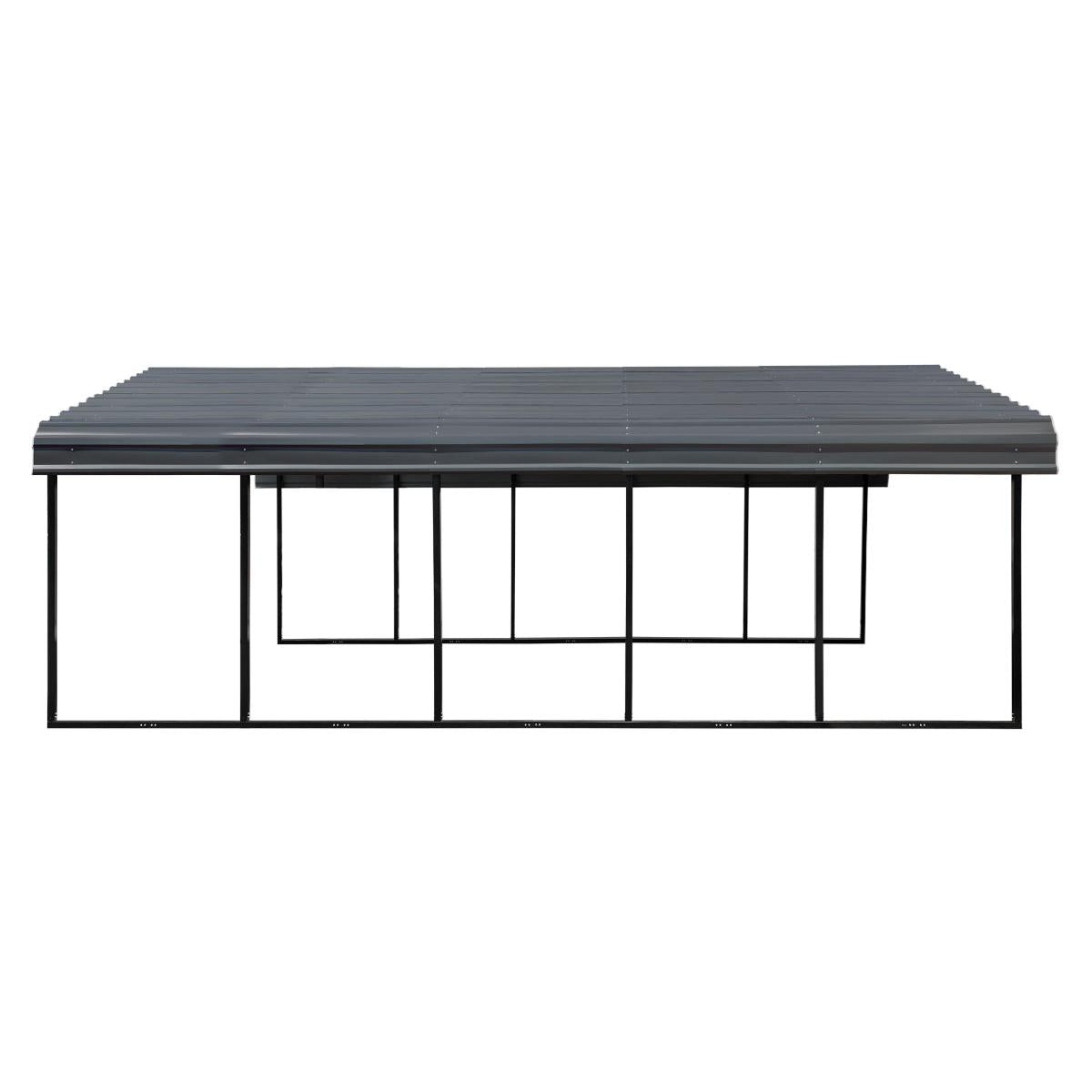 Arrow Steel Carport Canopy 20 x 24 x 7 ft.-Delightful Yard