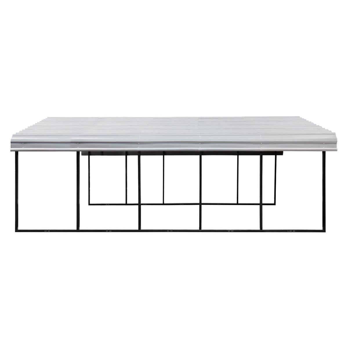 Arrow Steel Carport Canopy 20 x 24 x 7 ft.-Delightful Yard