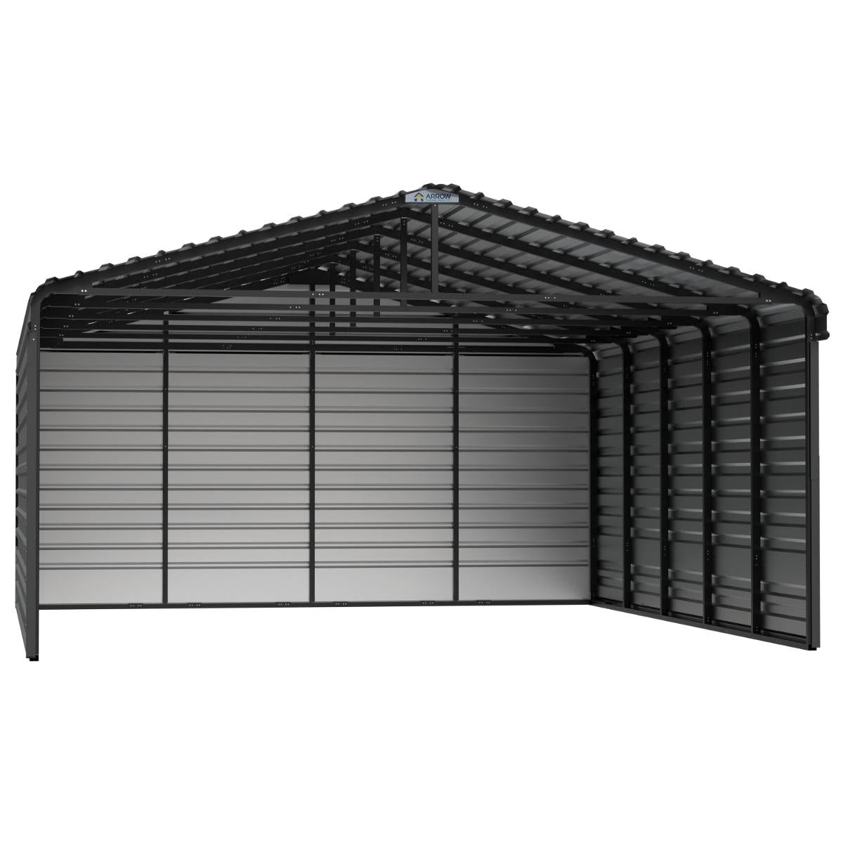 Arrow Steel Carport Canopy 20 x 24 x 9 ft.-Delightful Yard