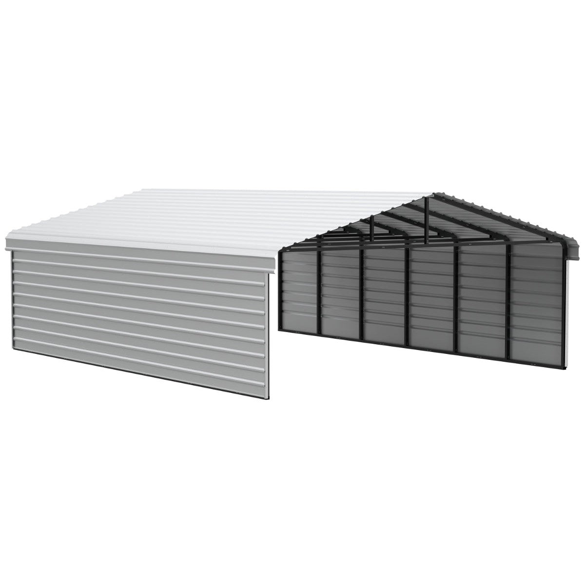 Arrow Steel Carport Canopy 20 x 29 x 7 ft.-Delightful Yard