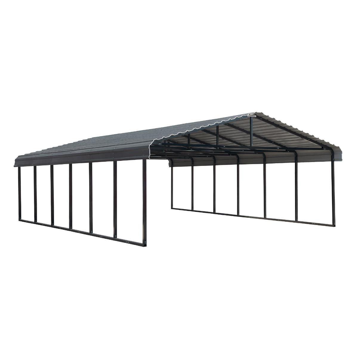 Arrow Steel Carport Canopy 20 x 29 x 7 ft.-Delightful Yard