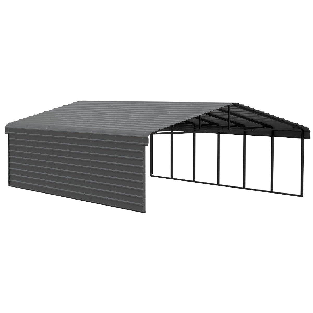 Arrow Steel Carport Canopy 20 x 29 x 7 ft.-Delightful Yard