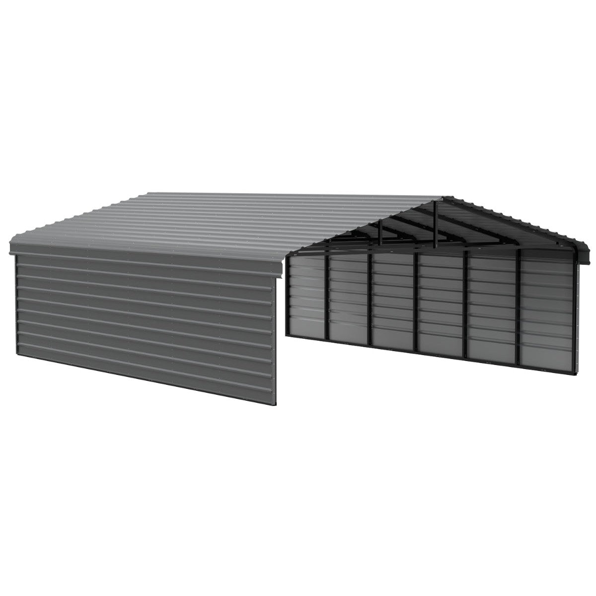 Arrow Steel Carport Canopy 20 x 29 x 7 ft.-Delightful Yard