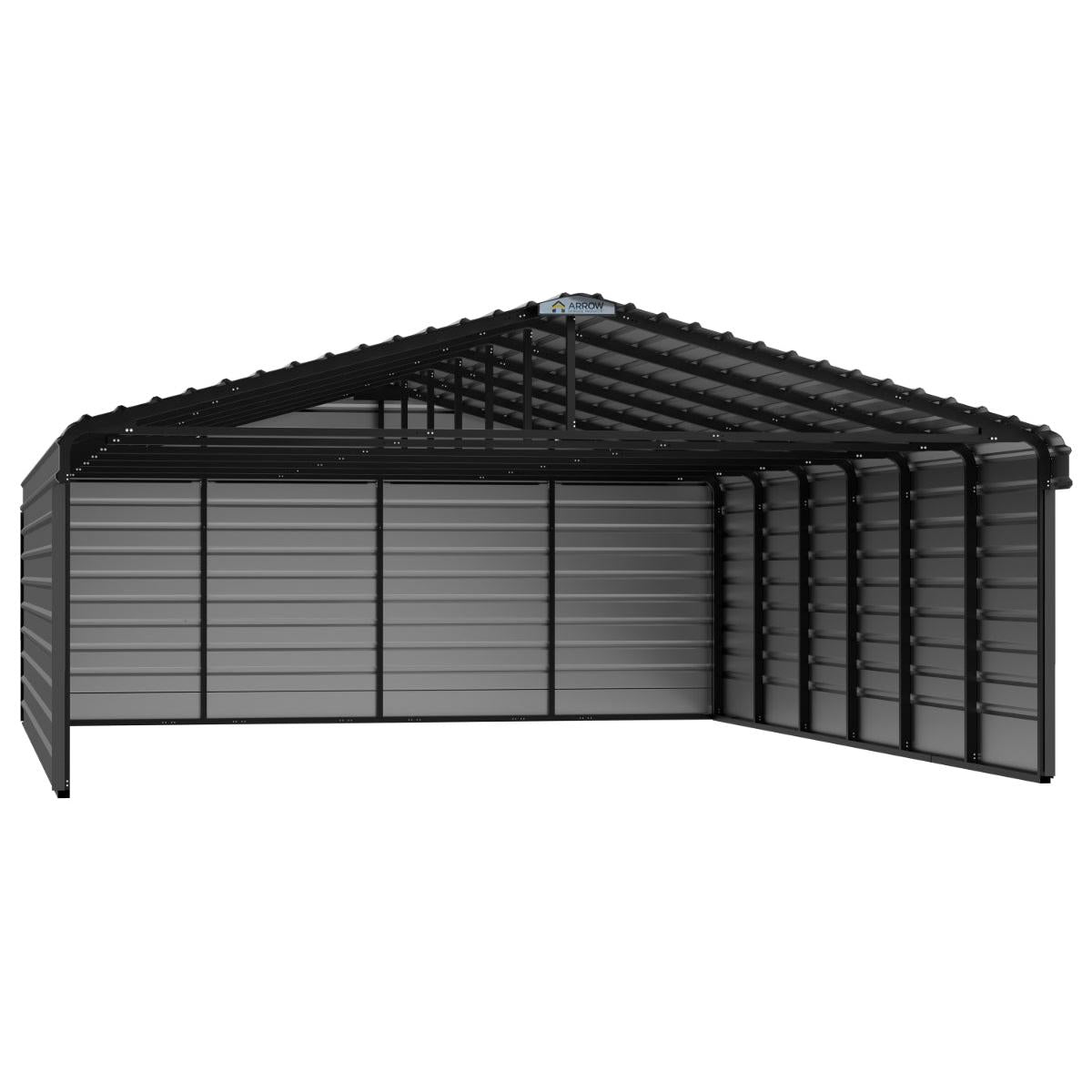 Arrow Steel Carport Canopy 20 x 29 x 7 ft.-Delightful Yard