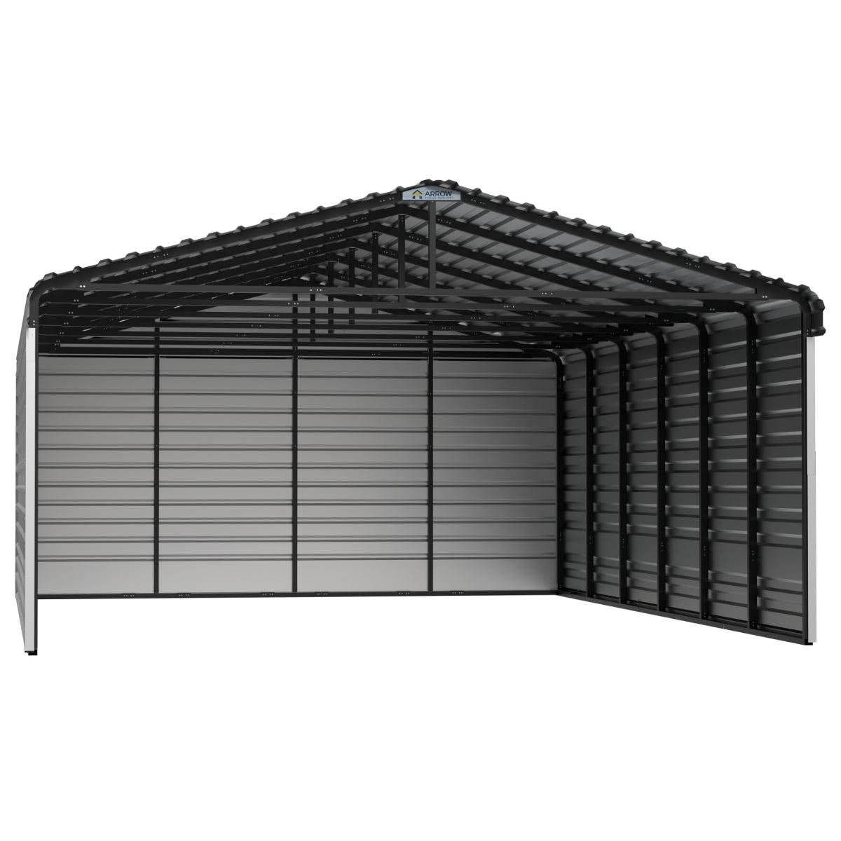 Arrow Steel Carport Canopy 20 x 29 x 9 ft.-Delightful Yard