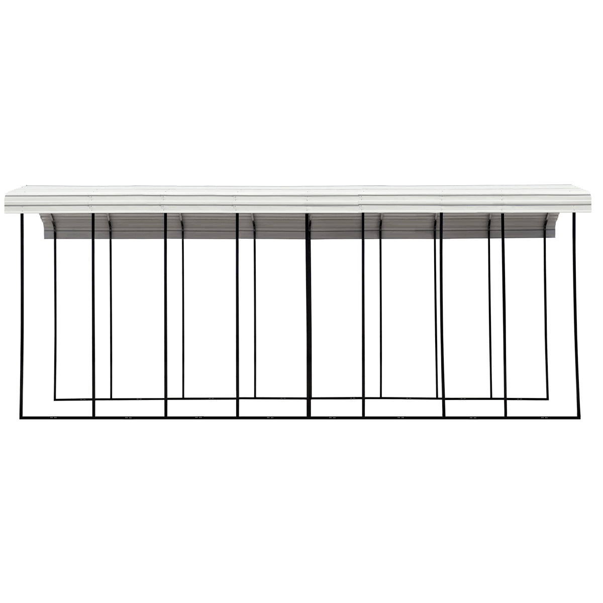 Arrow Steel RV Carport Canopy 14 x 38 x 14 ft.-Delightful Yard