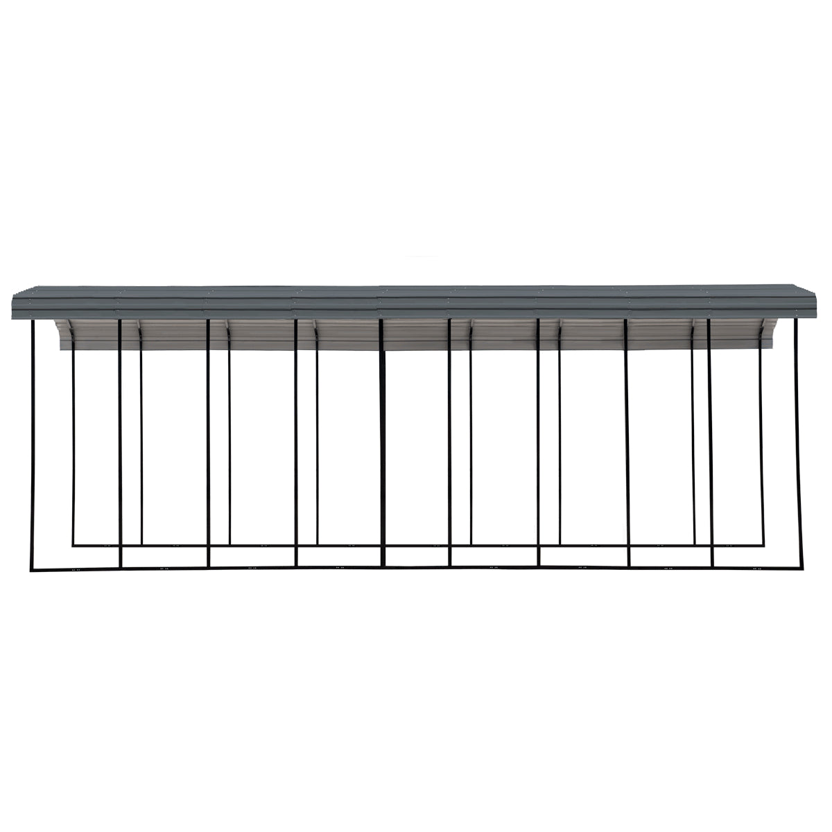 Arrow Steel RV Carport Canopy 14 x 42 x 14 ft.-Delightful Yard