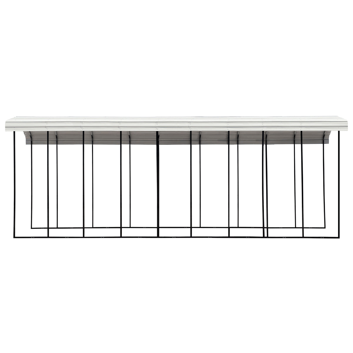 Arrow Steel RV Carport Canopy 14 x 42 x 14 ft.-Delightful Yard