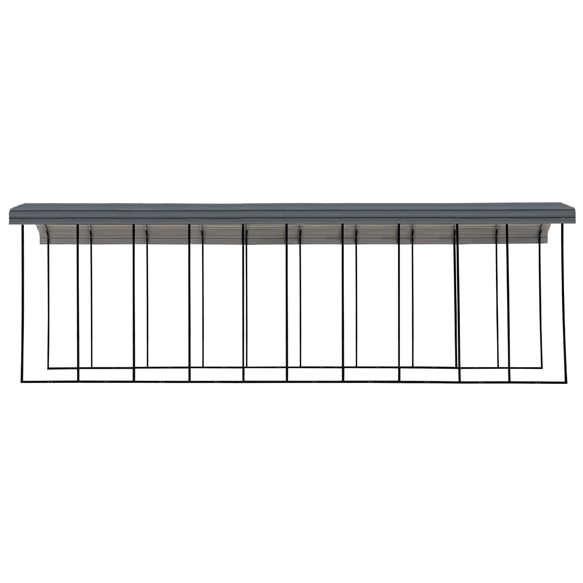 Arrow Steel RV Carport Canopy 14 x 47 x 14 ft.-Delightful Yard