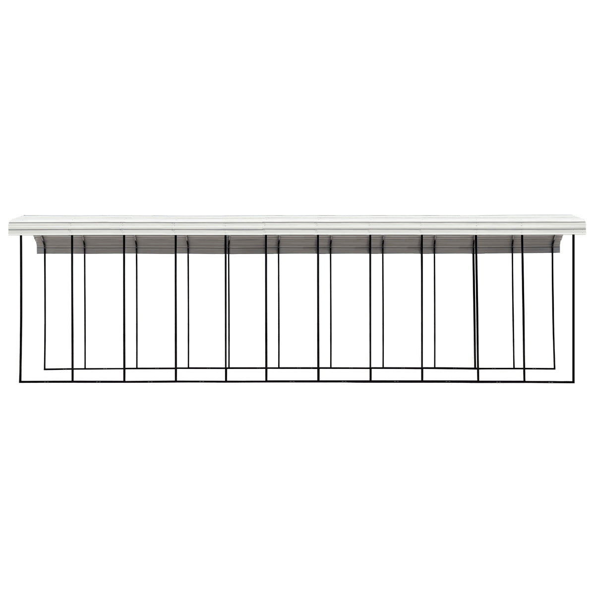 Arrow Steel RV Carport Canopy 14 x 51 x 14 ft.-Delightful Yard