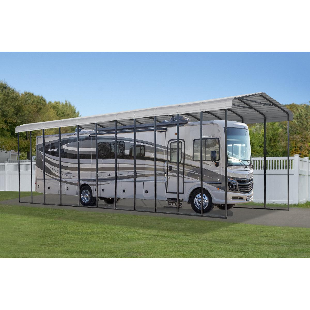 Arrow Steel RV Carport Canopy 14 x 51 x 14 ft.-Delightful Yard