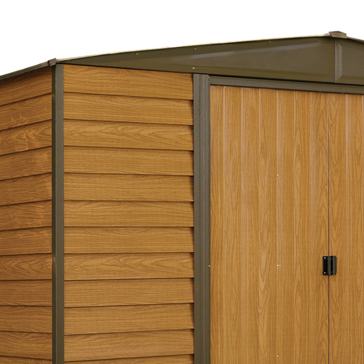 Arrow Woodridge Steel Storage Shed 10 x 12 ft.-Delightful Yard