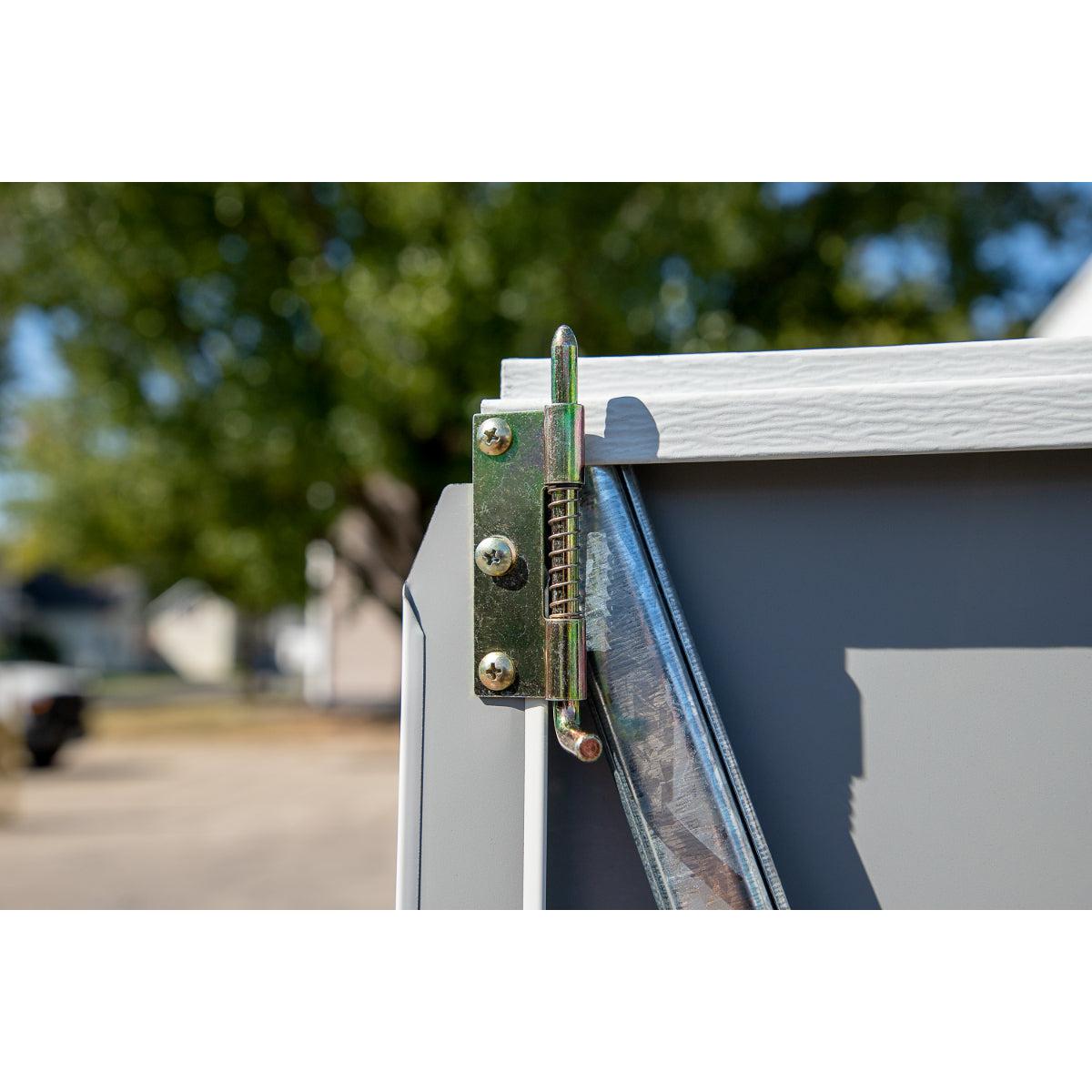 Arrow Yardsaver Steel Storage Shed 4 x 10 ft.-Delightful Yard