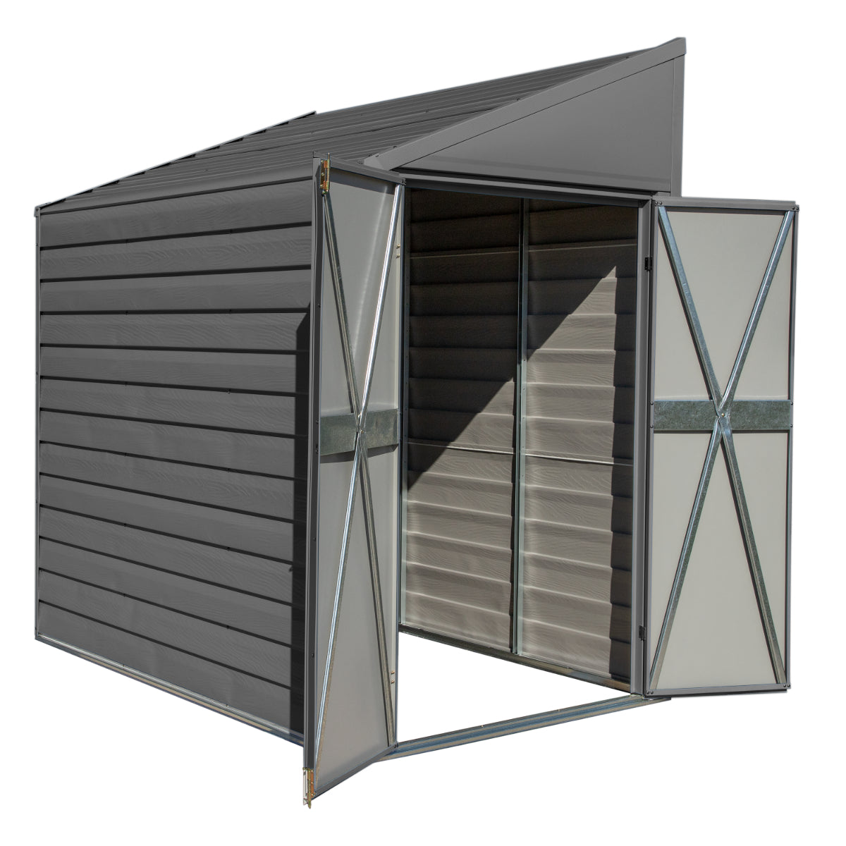 Arrow Yardsaver Steel Storage Shed 4 x 7 ft.-Delightful Yard