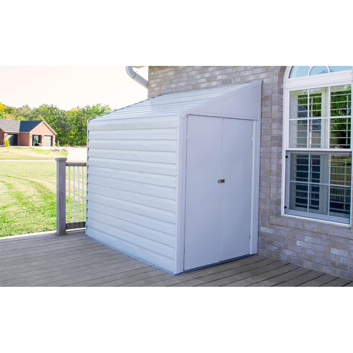 Arrow Yardsaver Steel Storage Shed 4 x 7 ft.-Delightful Yard