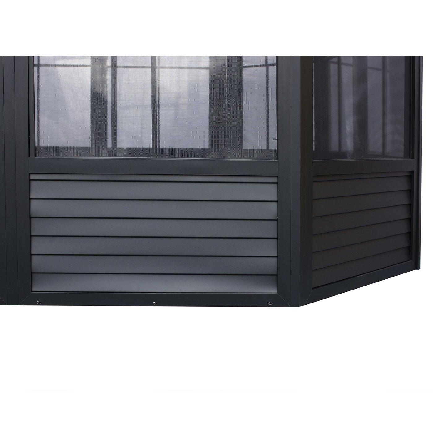 Florence Aluminum Solarium Metal Roof 12 x 12 ft. | Gazebo PenGuin-Delightful Yard