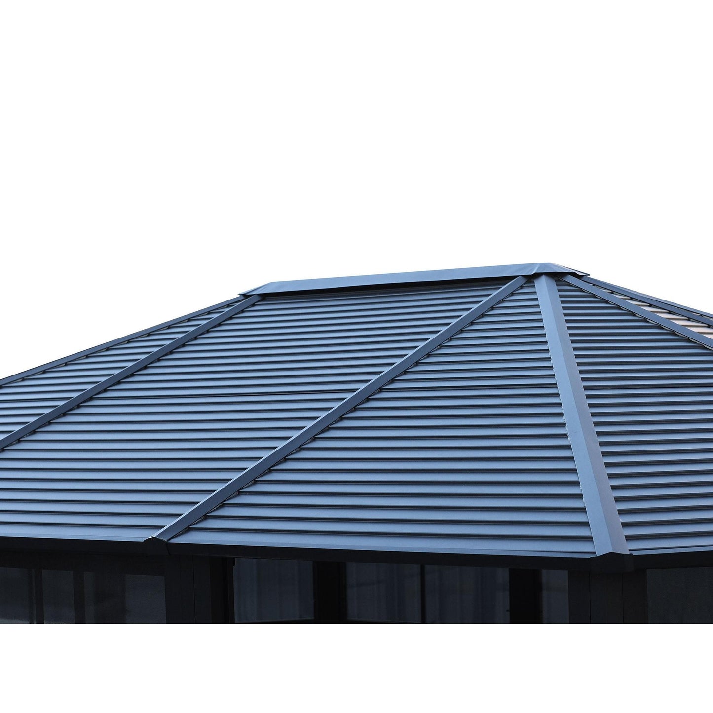 Florence Aluminum Solarium Metal Roof 12 x 15 ft. | Gazebo PenGuin-Delightful Yard
