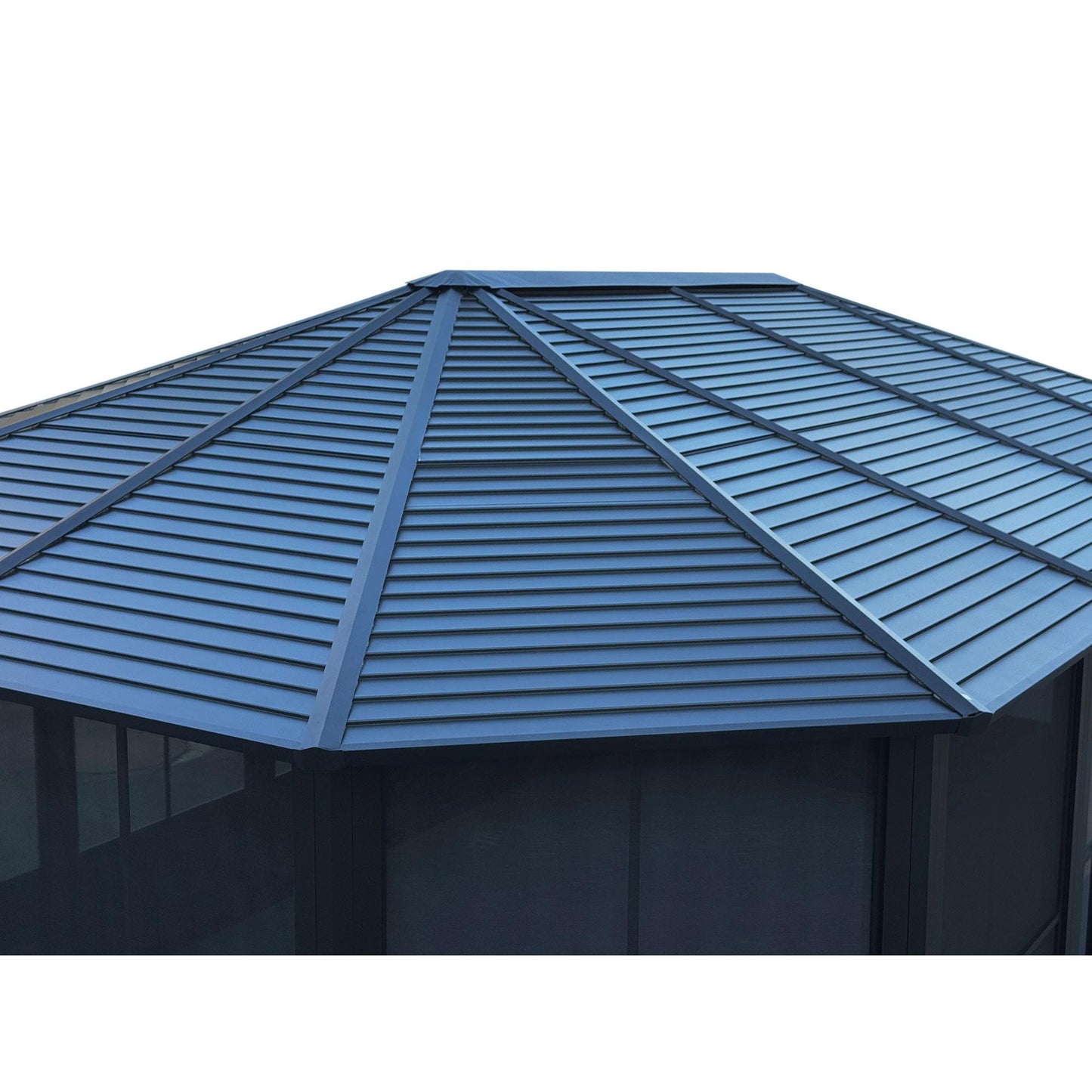 Florence Aluminum Solarium Metal Roof 12 x 18 ft. | Gazebo PenGuin-Delightful Yard