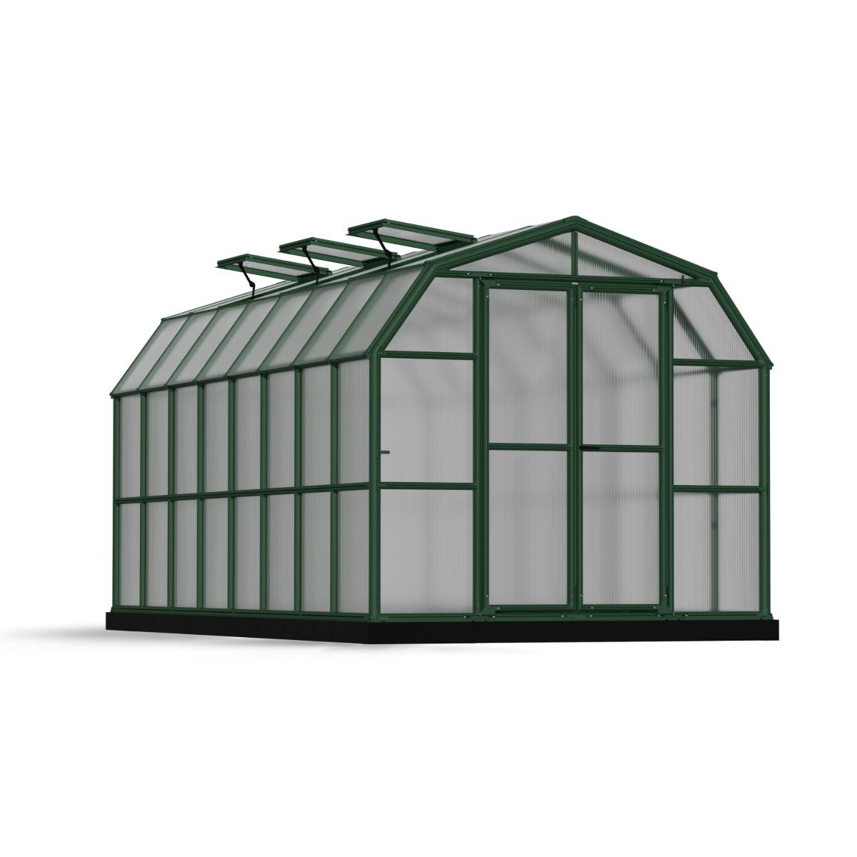 Grand Gardener Polycarbonate Greenhouse 8 x 16 ft. | Rion by Palram-Canopia-Delightful Yard
