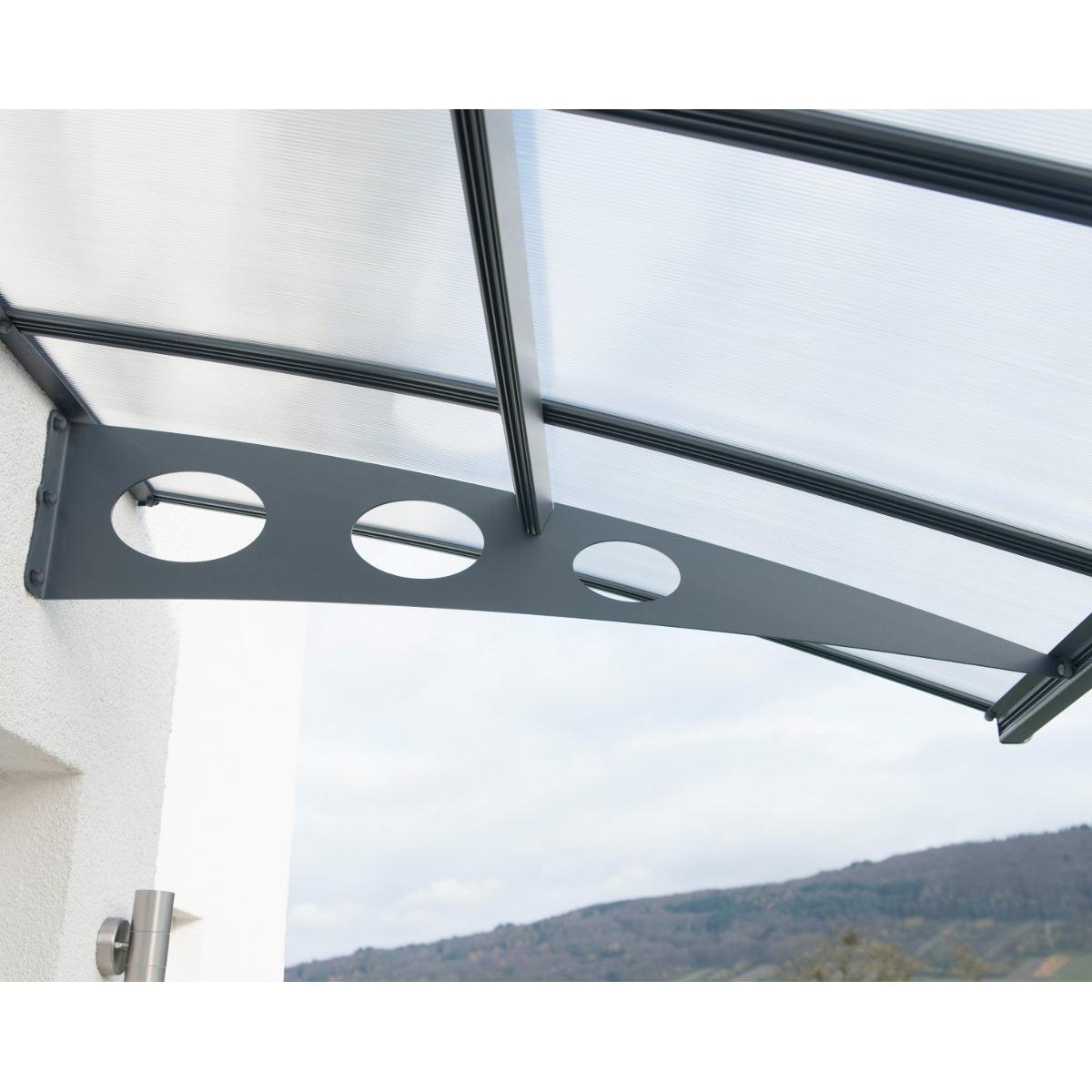 Herald Door Awning 7 x 5 ft. TwinWall Panel | Palram-Canopia-Delightful Yard