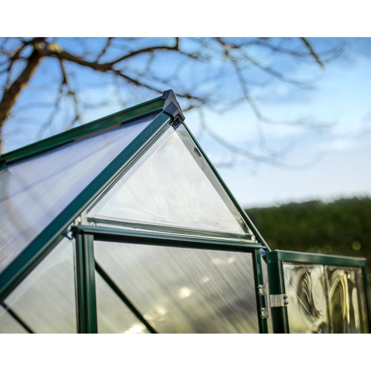 Hybrid Polycarbonate Greenhouse 6 x 4 ft. Green Frame | Palram-Canopia-Delightful Yard