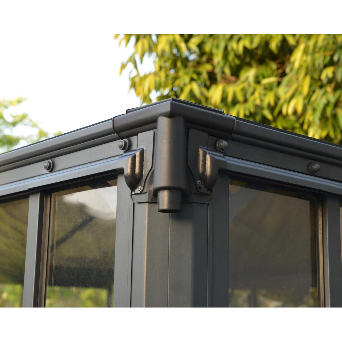 Ledro Enclosed Gazebo Solarium 10 x 14 ft. | Palram-Canopia-Delightful Yard