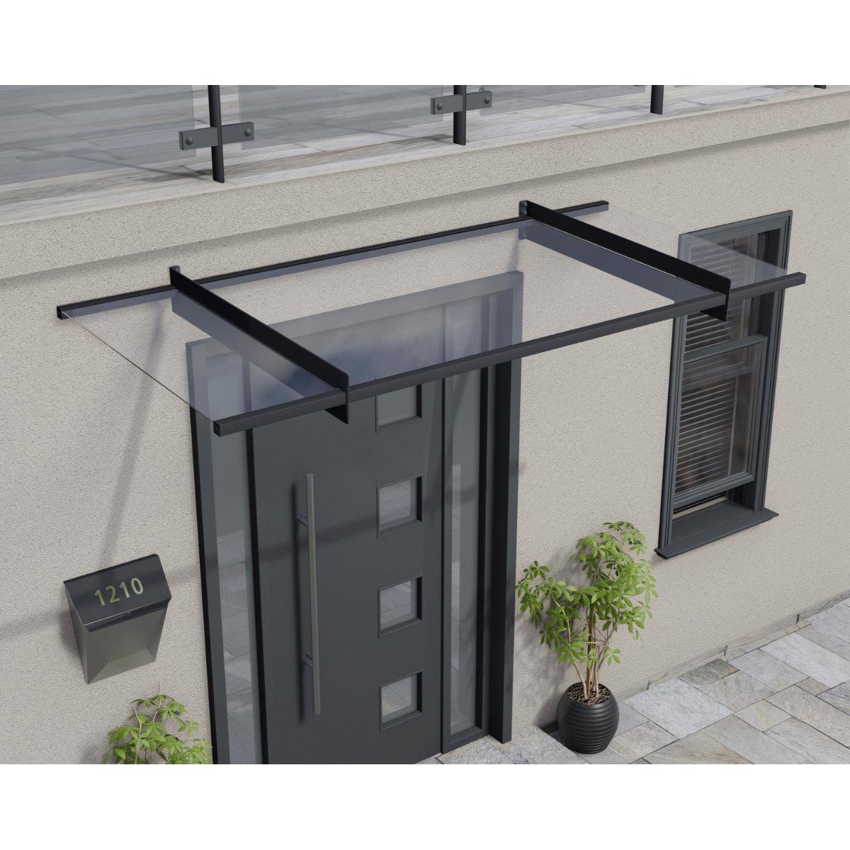 Nancy Door Awning 7 x 3 ft Clear Panel | Palram-Canopia-Delightful Yard
