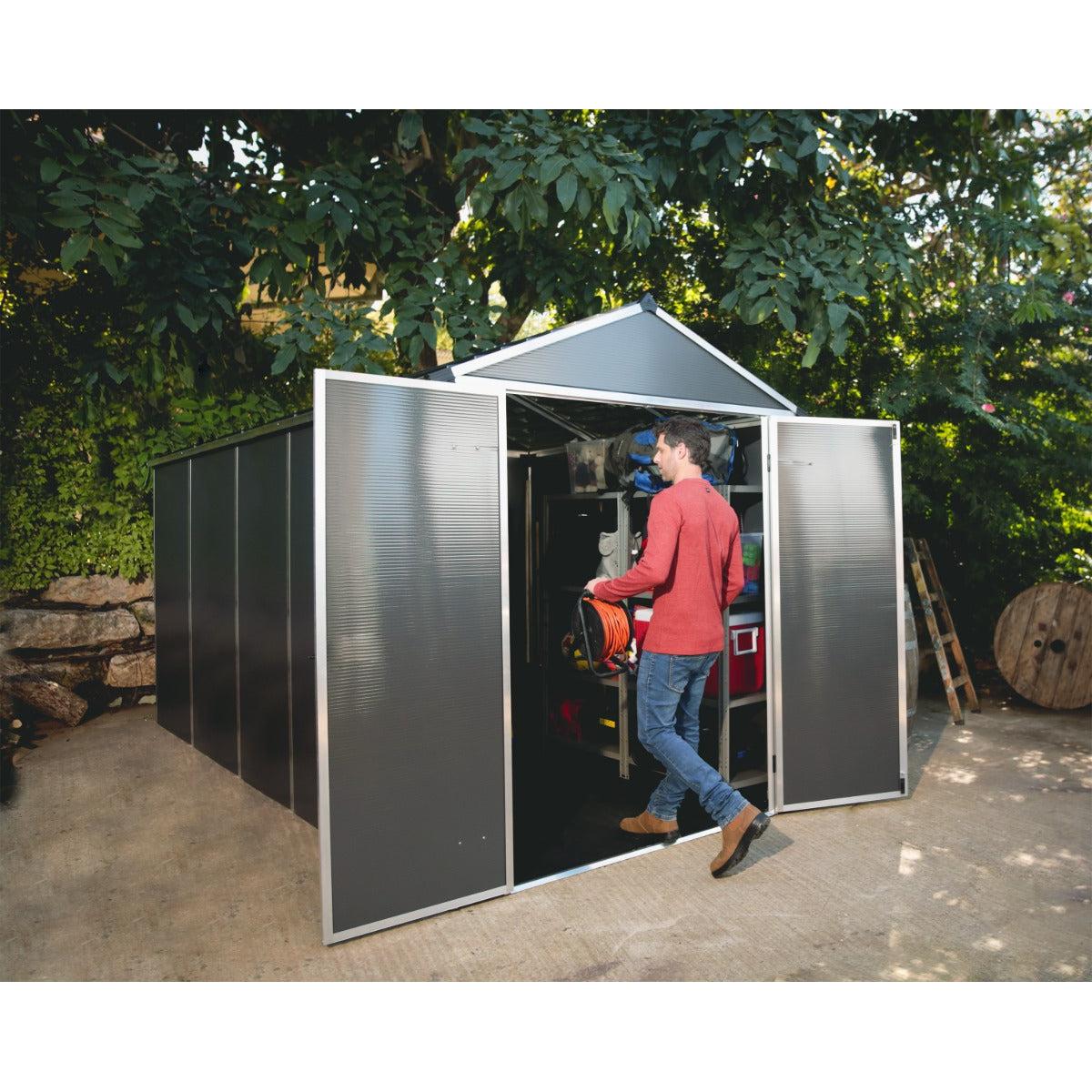 Rubicon Heavy Duty Skylight Shed 6 x 12 ft. | Palram-Canopia-Delightful Yard