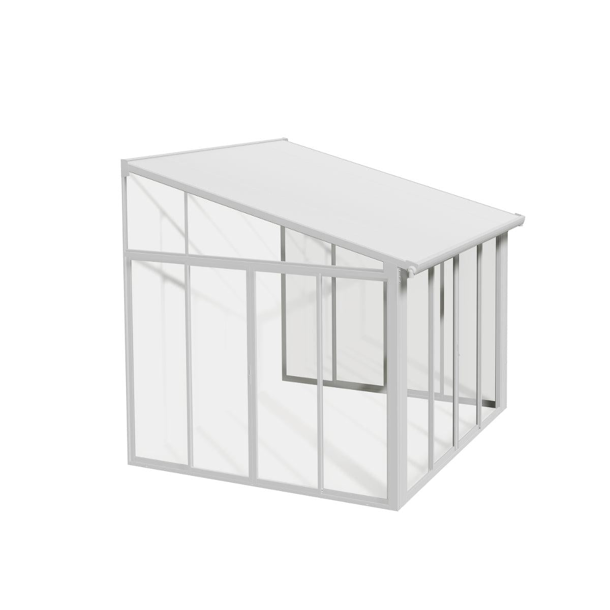 San Remo Wall Mounted Sunroom 10 x 10 ft. | Palram-Canopia-Delightful Yard