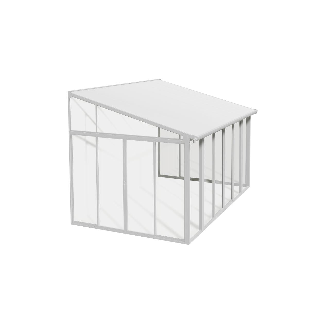 San Remo Wall Mounted Sunroom 10 x 14 ft. | Palram-Canopia-Delightful Yard