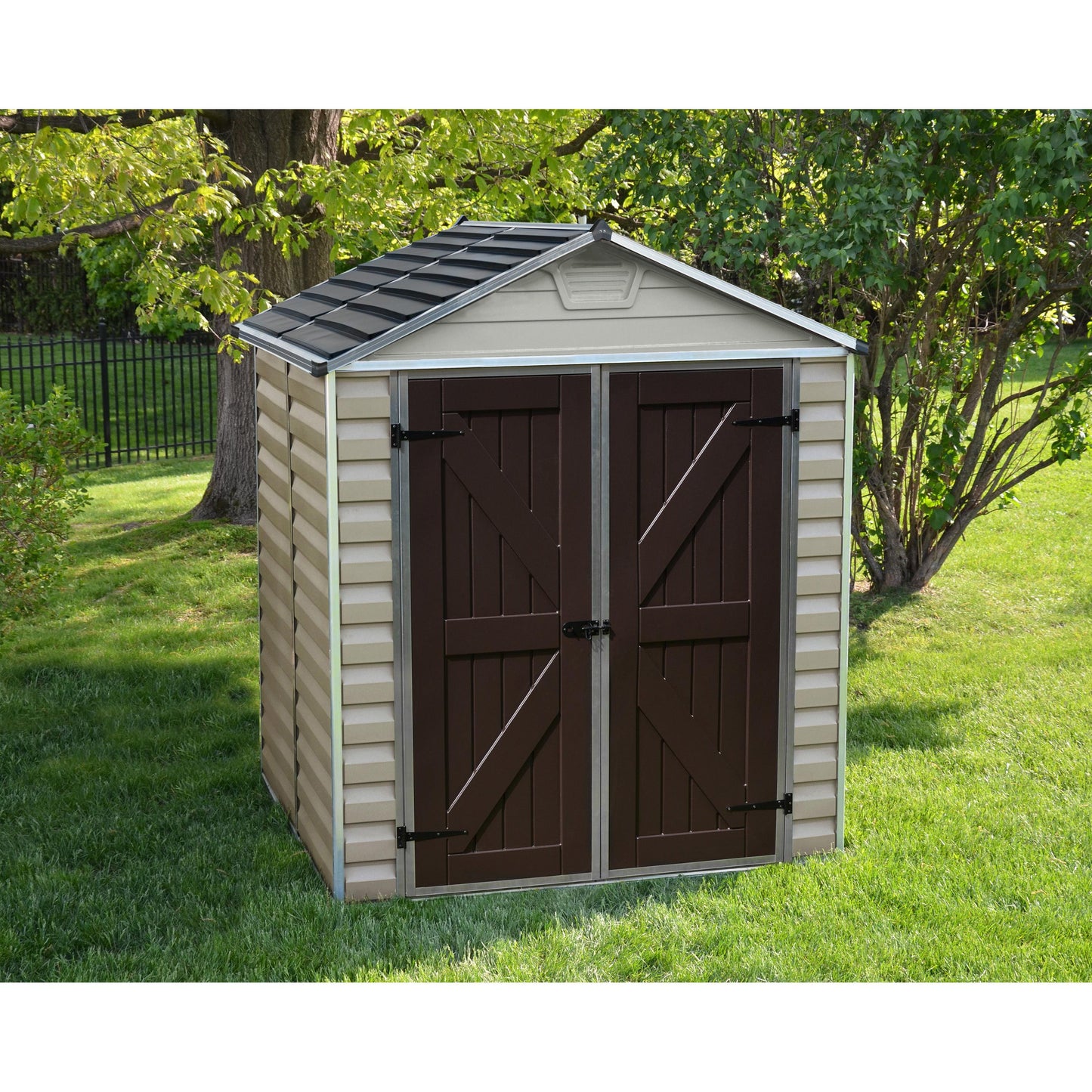 Skylight Shed 6 x 5 ft. Beige | Palram-Canopia-Delightful Yard