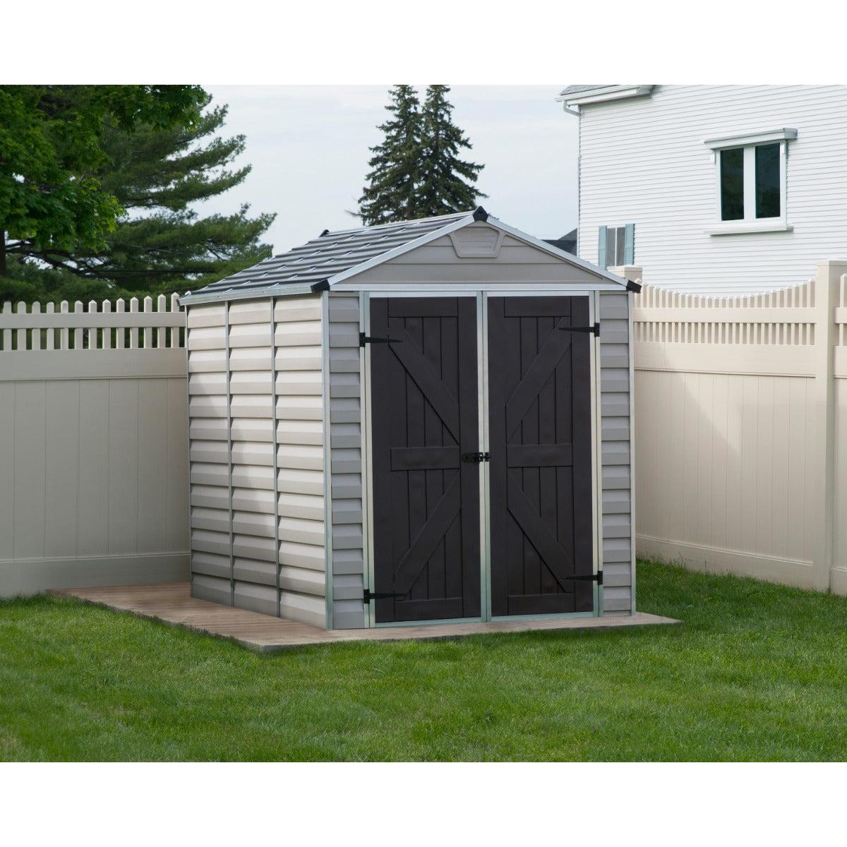 Skylight Shed 6 x 8 ft. Beige | Palram-Canopia-Delightful Yard