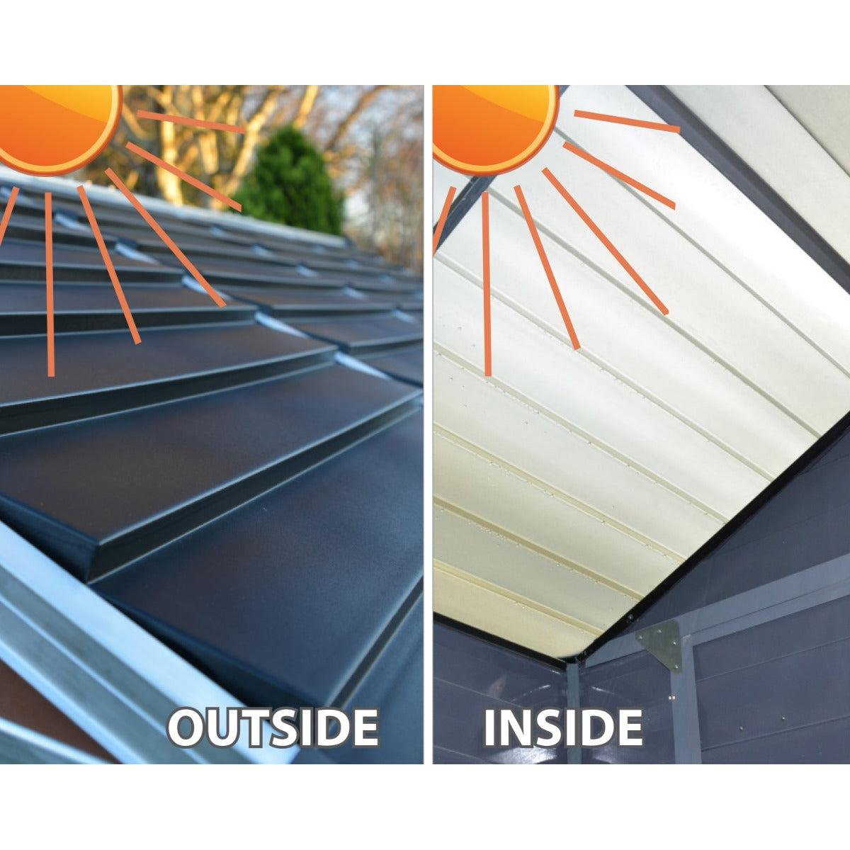 Skylight Shed 4 x 6 ft. Beige | Palram-Canopia-Delightful Yard
