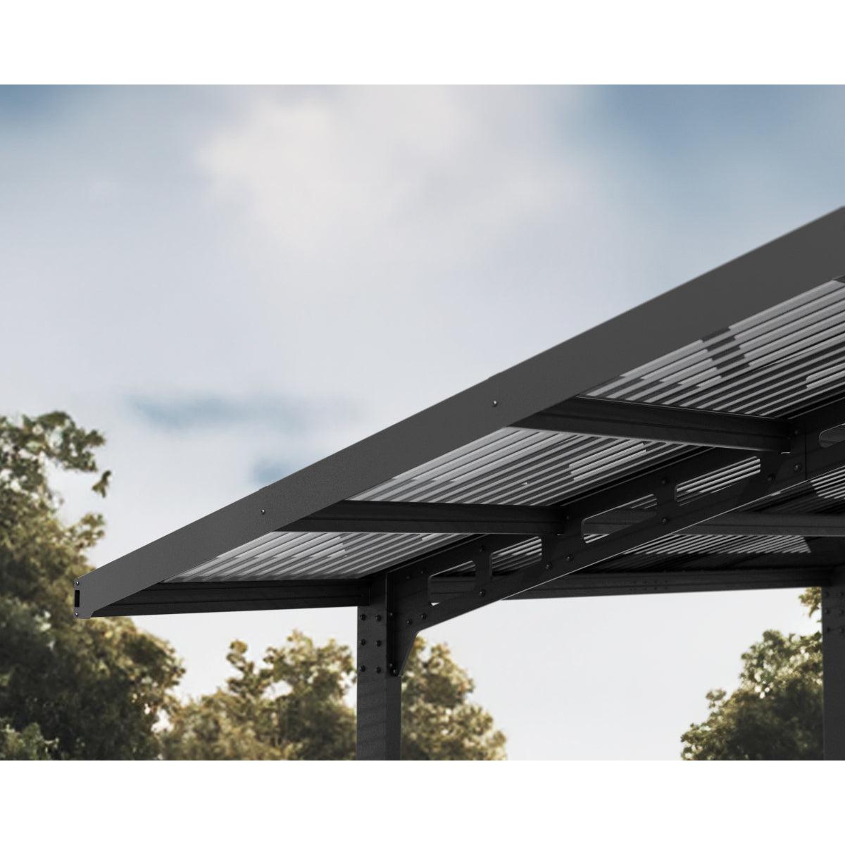 Sydney Wave Aluminum Carport 10 x 20 x 9 ft. | Palram-Canopia-Delightful Yard