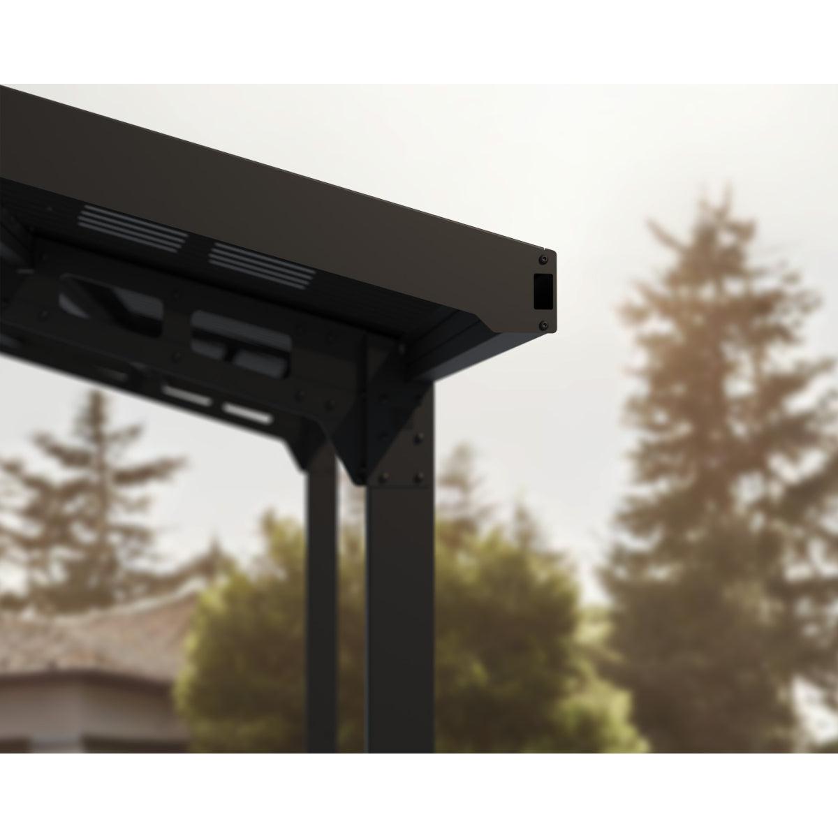 Sydney Wave Aluminum Carport 10 x 20 x 9 ft. | Palram-Canopia-Delightful Yard