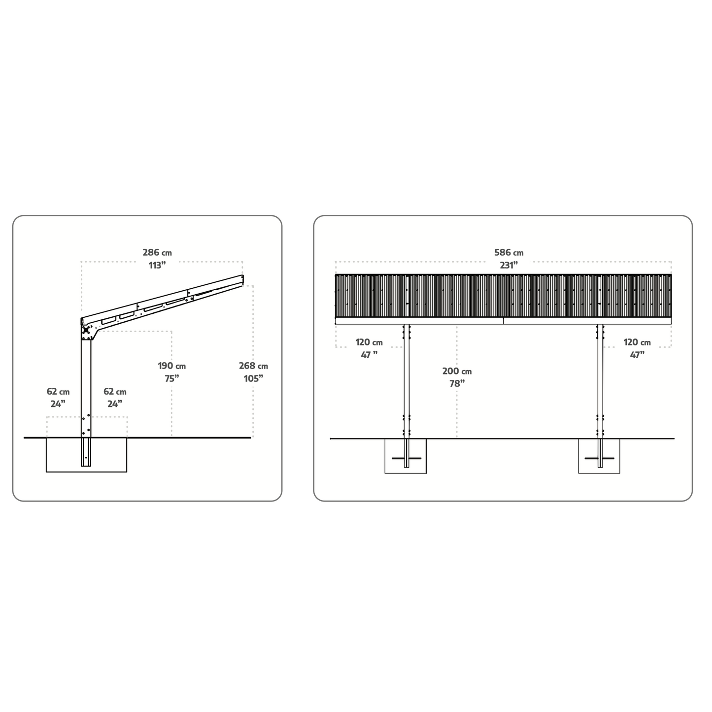 Sydney Wave Aluminum Carport 10 x 20 x 9 ft. | Palram-Canopia-Delightful Yard